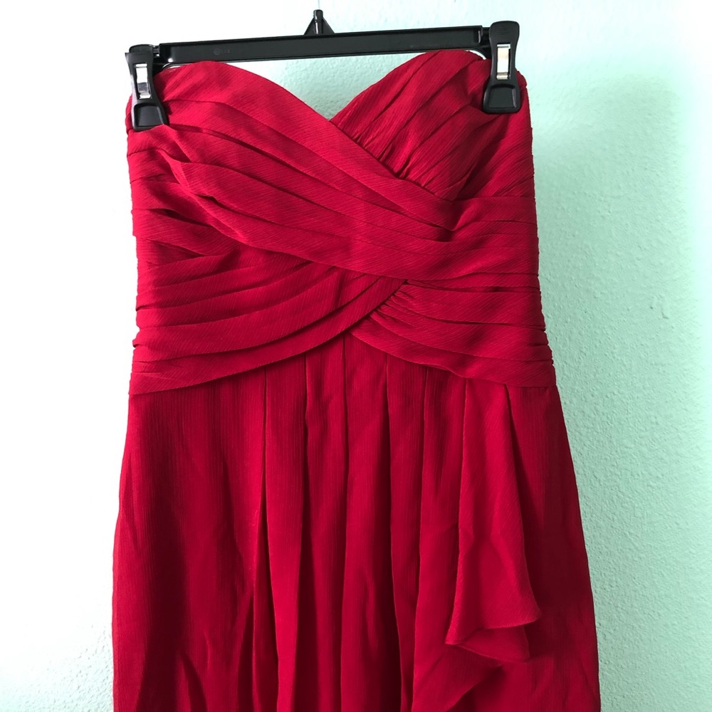 David's Bridal short chiffon sleeveless dress